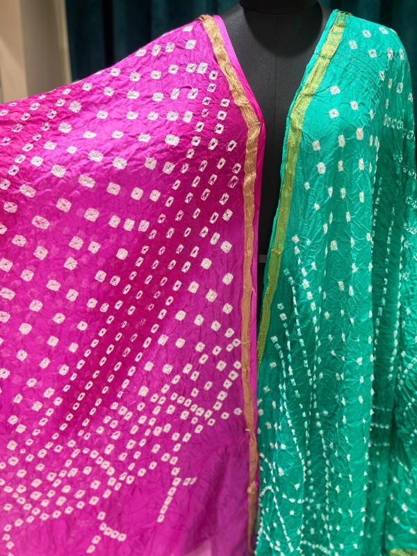 Tapeta Silk Bandhani Dupatta