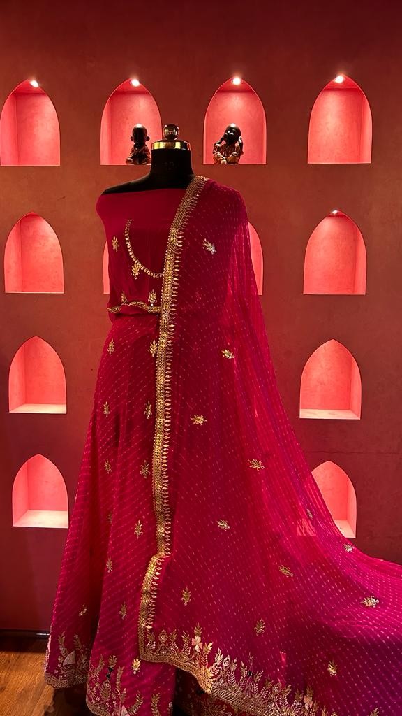 Mothra  Lehenga-Chunni Set With Gota-Patti work