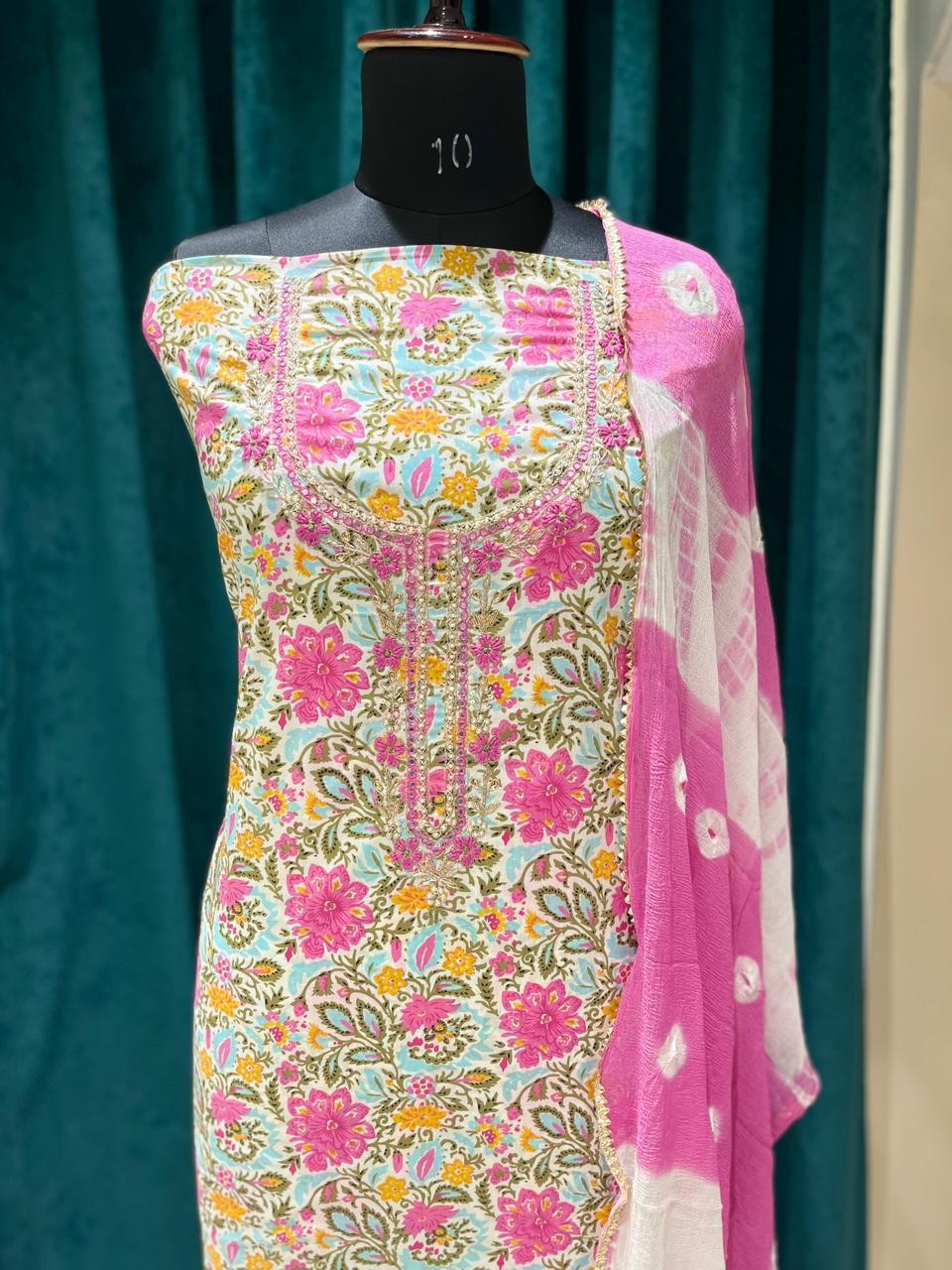 Cotton Printed Unstitched Suit (3Piece)