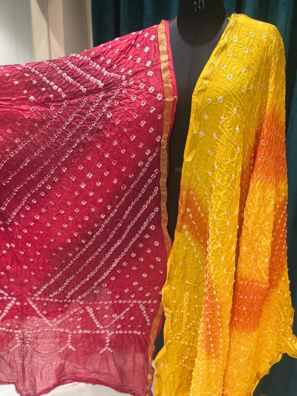 Tapeta Silk Bandhani Dupatta