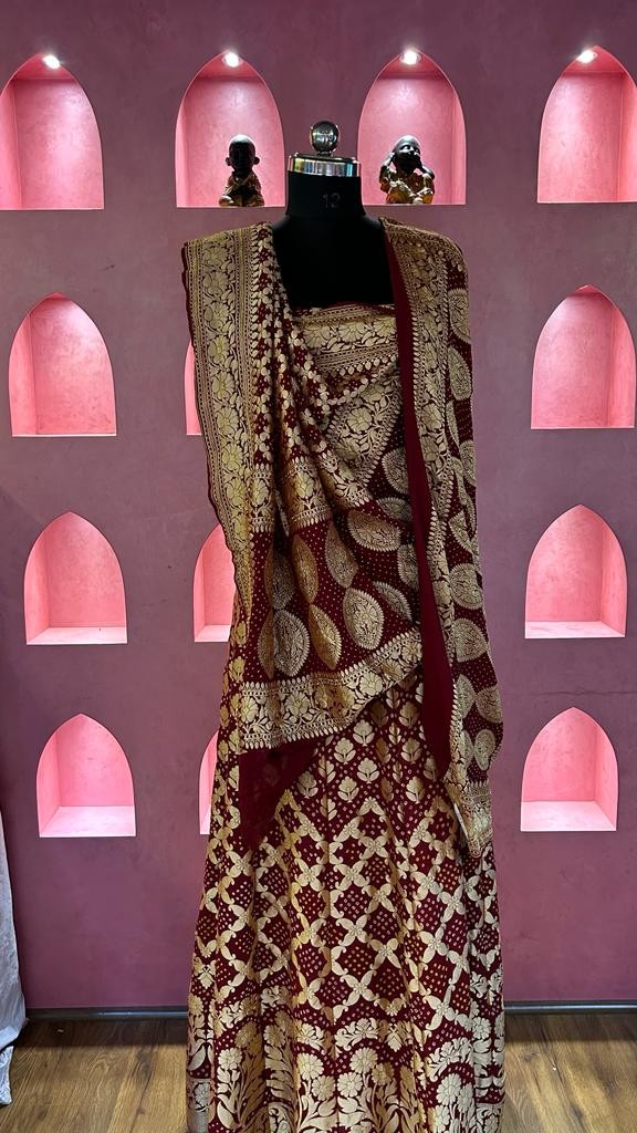 Banarasi Lehnga Chunni Set (3Piece)