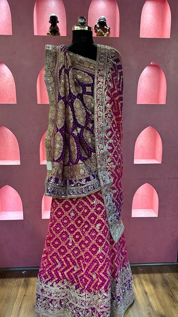 Banarasi Lehnga Chunni Set (3Piece)
